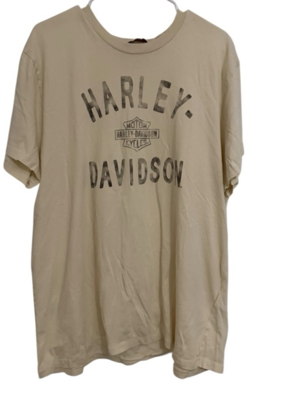 Harley Davidson Australia Exclusive T-Shirt 2XL Slim Beige Graphic Tee Rare